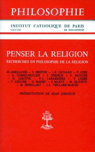 Emprunter PENSER LA RELIGION. Recherches en philosophie de la religion livre