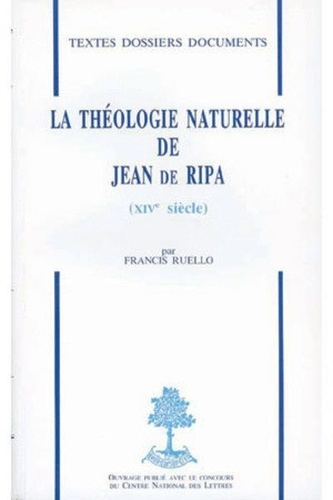 Emprunter La théologie naturelle de Jean de Ripa (XIVe siècle) livre