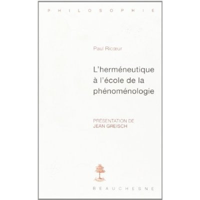Emprunter L'herméneutique à l'école de la phénoménologie livre
