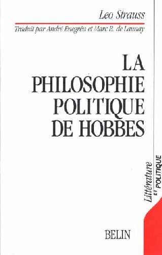 Emprunter La philosophie politique de Hobbes livre