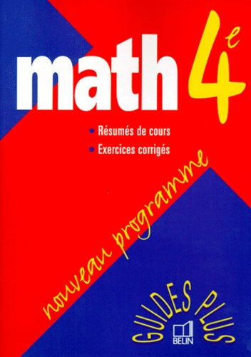 Emprunter MATH 4EME NOUVEAU PROG livre