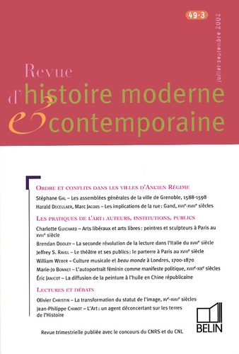 Emprunter Revue d'histoire moderne et contemporaine/493/Revue d'histoire moderne et contemporaine Tome 493 livre