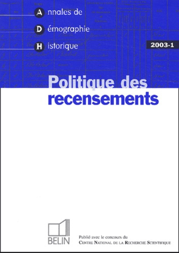 Emprunter ADH 2003-1 - POLITIQUE DE RECENSEMENTS livre