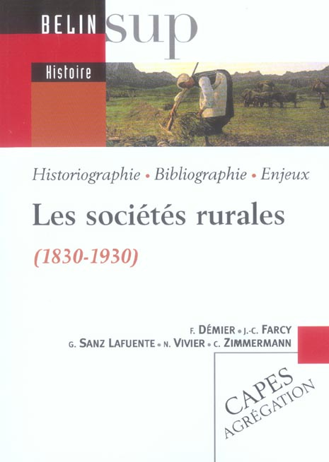 Emprunter Les sociétés rurales (1830-1930) livre
