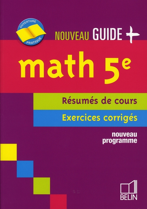 Emprunter Math 5e. Résumés de cours Exercices corrigés livre