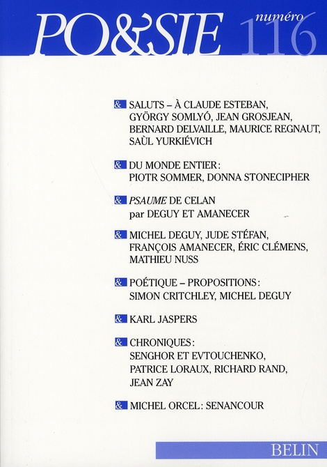 Emprunter POESIE N 116 livre