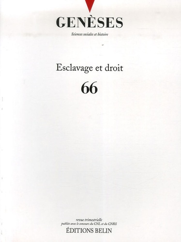 Emprunter Genèses N° 66, Mars 2007 : Esclavage et droit livre