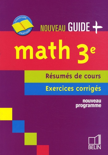 Emprunter Math 3e. Résumés de cours, exercices corrigés livre