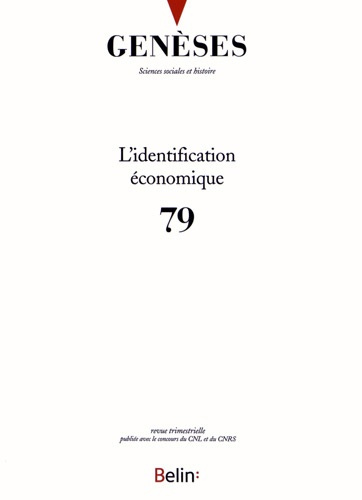 Emprunter Genèses N° 79, Juin 2010 : L'identification économique livre