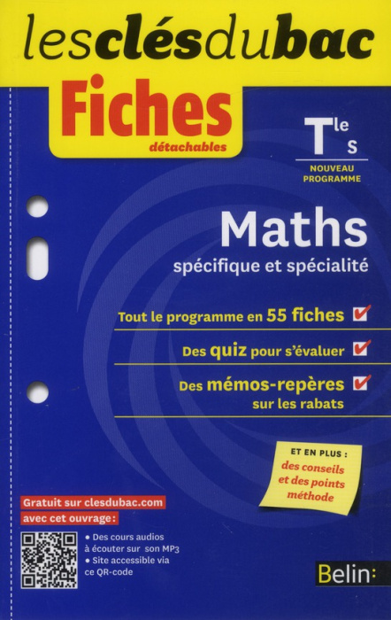 Emprunter Maths Tle S spécifique et spécialité. Fiches détachables livre