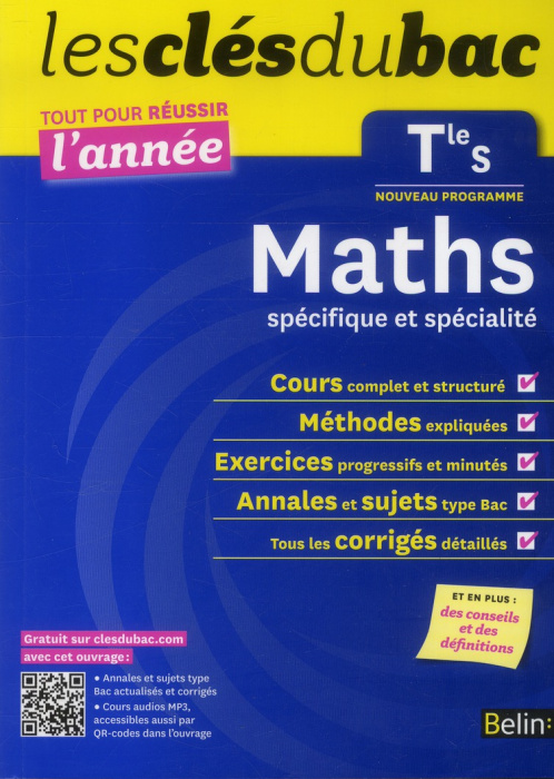 Emprunter CLES DU BAC TTE L'ANNEE MATHS TLE S SP livre