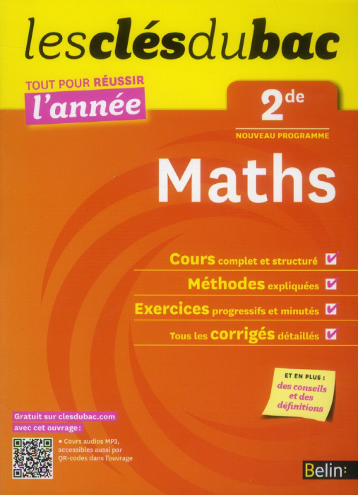 Emprunter CLES DU BAC ANNEE MATHS 2DE livre