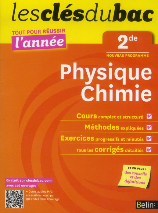 Emprunter CLES DU BAC TTE L'ANNEE PHYS-CHIM 2DE livre