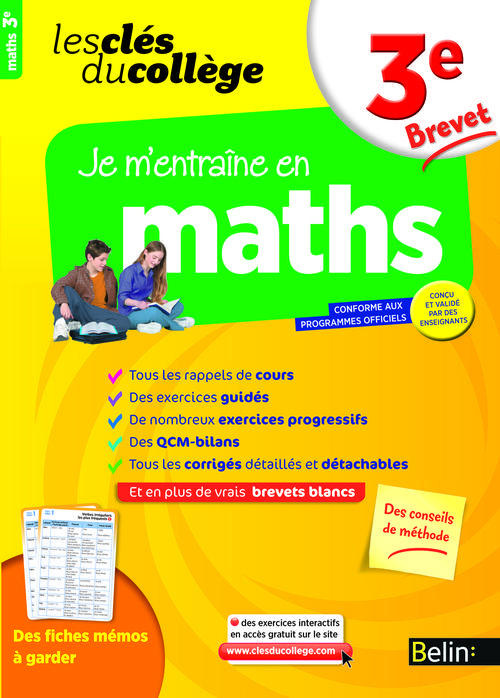 Emprunter Clés du collège - Maths 3e. Brevet livre