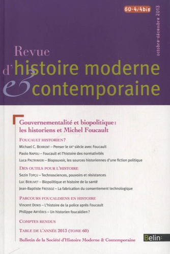 Emprunter Revue d'histoire moderne et contemporaine/60442013/Gouvernementalité et biopolitique : les historien livre