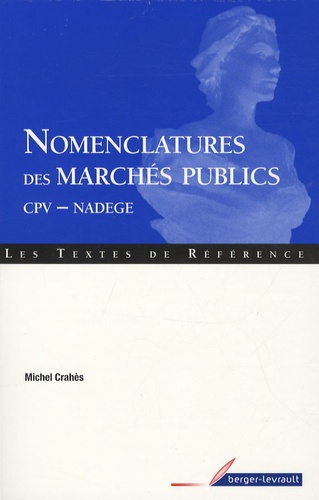 Emprunter Nomenclatures des marchés publics. CPV-NADEGE livre