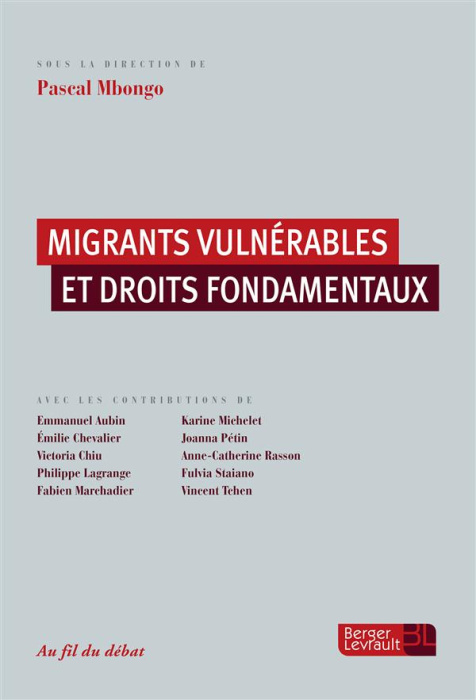 Emprunter Migrants vulnérables et droits fondamentaux livre