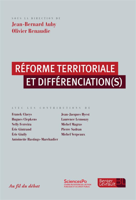 Emprunter REFORME TERRITORIALE ET DIFFERENCIATION(S) livre
