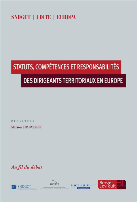 Emprunter Statuts, compétences et responsabilités des dirigeants territoriaux en Europe livre