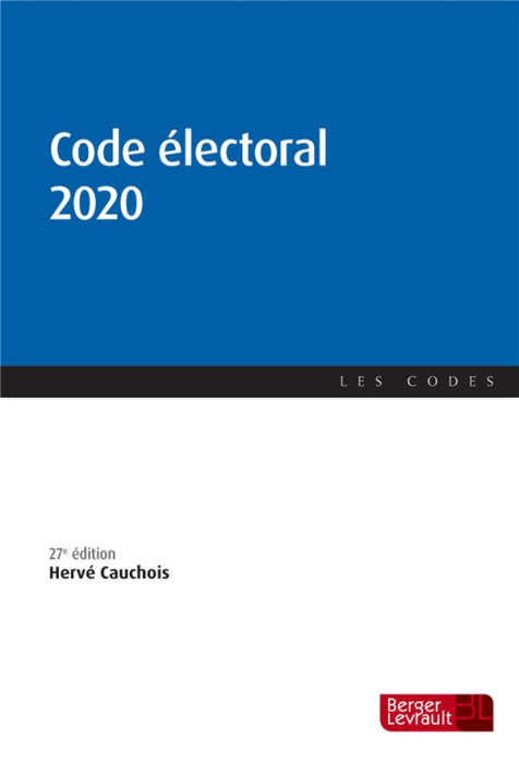 Emprunter Code électoral. Edition 2020 livre