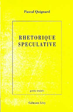 Emprunter Rhétorique spéculative livre