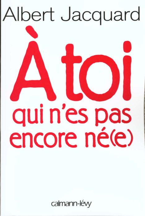 Emprunter À toi qui n'es pas encore né(e) livre