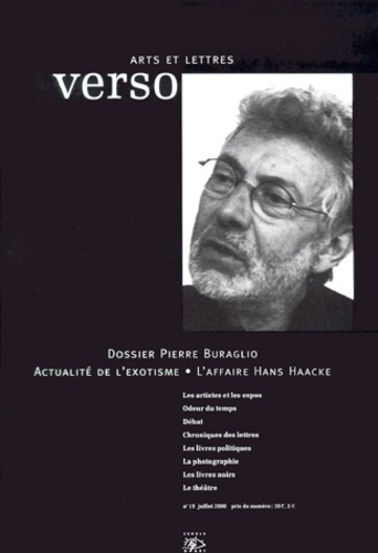 Emprunter Verso Arts et Lettres N° 19, Juillet 2000 : Pierre Buraglio. Actualité de l'exotisme. L'affaire Hans livre