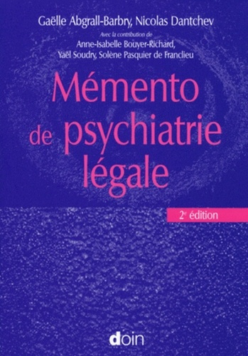 Emprunter Mémento de psychiatrie légale. 2e édition livre