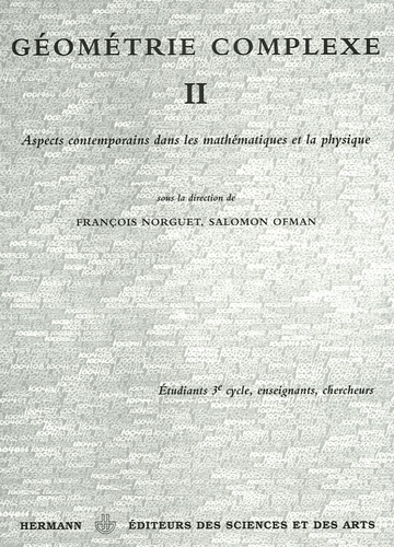Emprunter Géométrie complexe II. Art contemporains dans les mathématiques et la physique livre