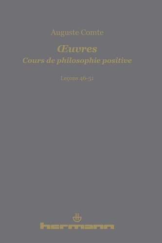 Emprunter Cours de philosophie positive. Leçons 46-51 livre