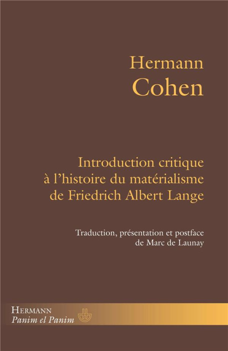 Emprunter Introduction critique à l'histoire du matérialisme de Friedrich Albert Lange livre