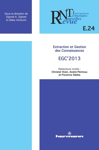Emprunter Revue des nouvelles technologies de l'information, n°E24. Extraction et Gestion des connaissances livre