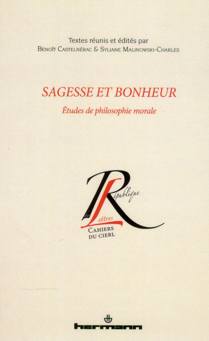 Emprunter Sagesse et bonheur. Etudes de philosophie morale livre