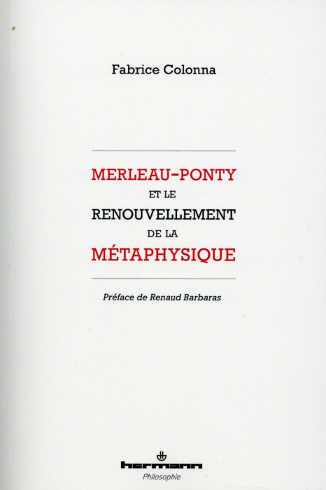 Emprunter Merleau-Ponty et le renouvellement de la métaphysique livre
