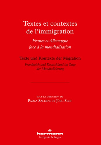 Emprunter Textes et contextes de l'immigration. France et Allemagne face à la mondialisation livre