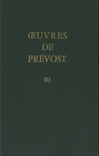 Emprunter OEUVRES DE PREVOST T3 livre