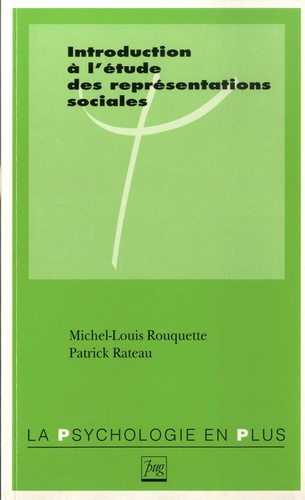 Emprunter INTRODUCTION A L'ETUDE DES REPRESENTATIONS SOCIALES livre