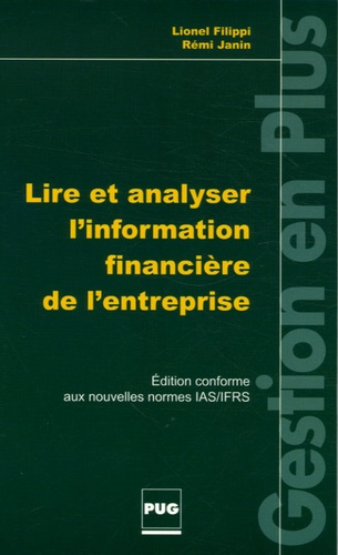 Emprunter LIRE ET ANALYSER L'INFORMATION FINANCIERE DE L'ENTREPRISE livre