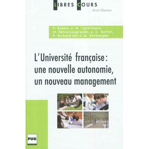 Emprunter UNIVERSITE FRANCAISE-NOUVELLE AUTONOMIE NOUVEAU MANAGEMENT livre