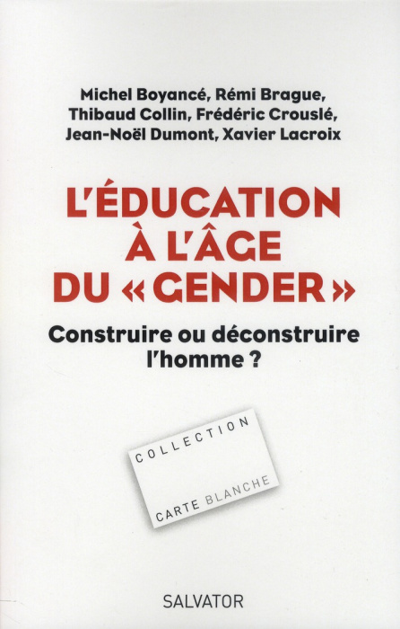 Emprunter L'EDUCATION A L'AGE DU GENDER - CONSTRUIRE OU DECONSTRUIRE L'HOMME livre