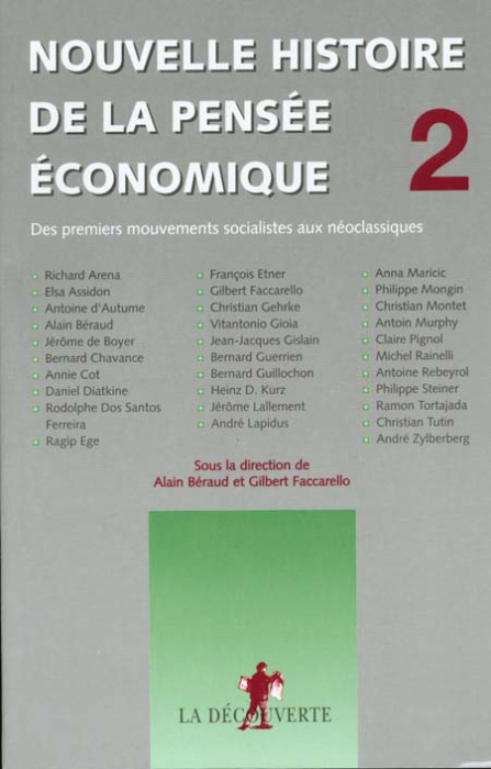 Emprunter Nouvelle histoire de la pensée économique. Tome 2, Des premiers mouvements socialistes aux néoclassi livre