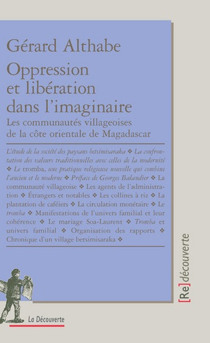 Emprunter Oppression et libération dans l'imaginaire. Les communautés villageoises de la côte orientale de Mag livre