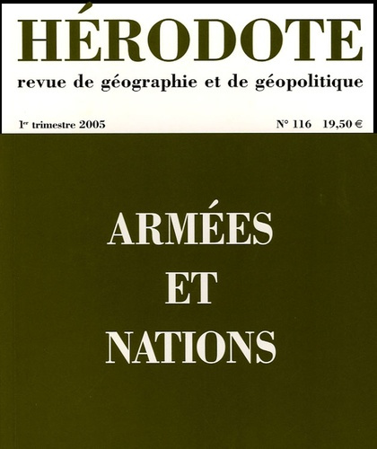 Emprunter Hérodote N° 116, 1er trimestre 2005 : Armées et nations livre