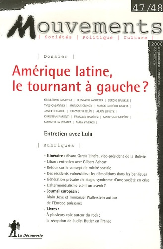 Emprunter Mouvements N° 47/48, Septembre-Décembre 2006 : Amérique latine, le tournant à gauche ? livre