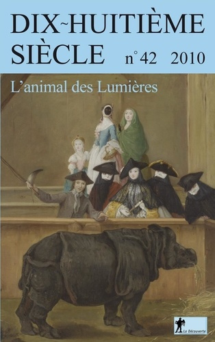 Emprunter Dix-huitième siècle/422010/L'animal des Lumières livre