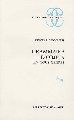 Emprunter Grammaire d'objets en tous genres livre
