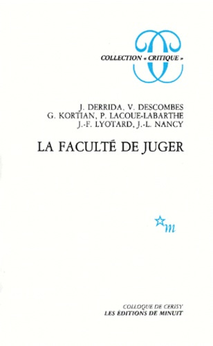 Emprunter La Faculté de juger livre