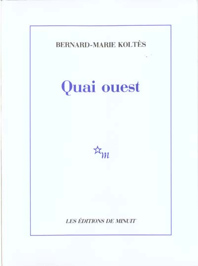 Emprunter Quai ouest livre