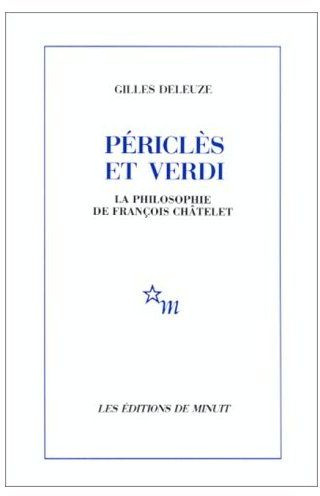Emprunter Périclès et Verdi. La philosophie de François Châtelet livre