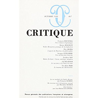 Emprunter CRITIQUE 497 livre
